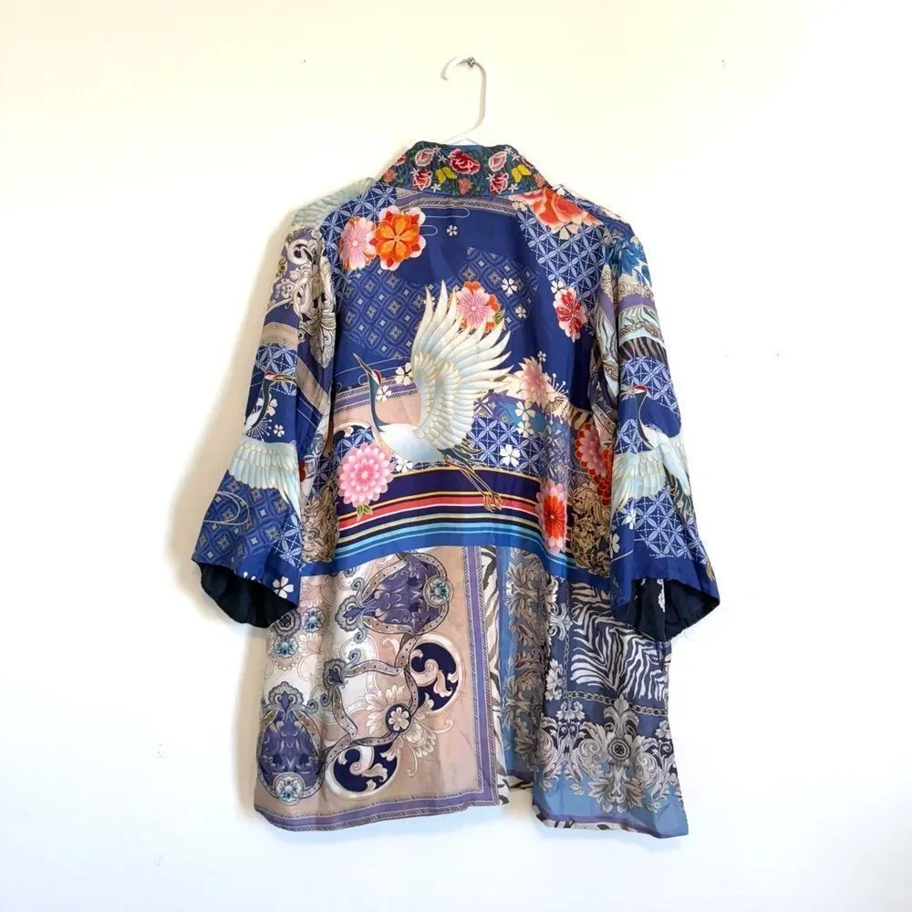 Johnny Was Narniay Kimono 100% Silk